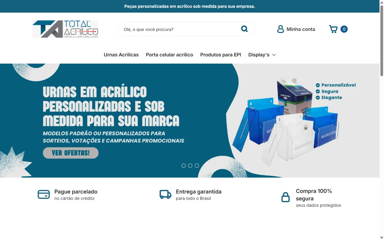 Loja Total Acrílico